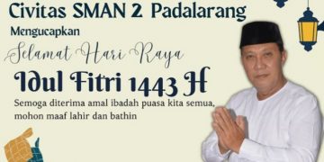 Ucapan Idul Fitri 1 Syawal 1443 H, SMAN 2 Padalarang